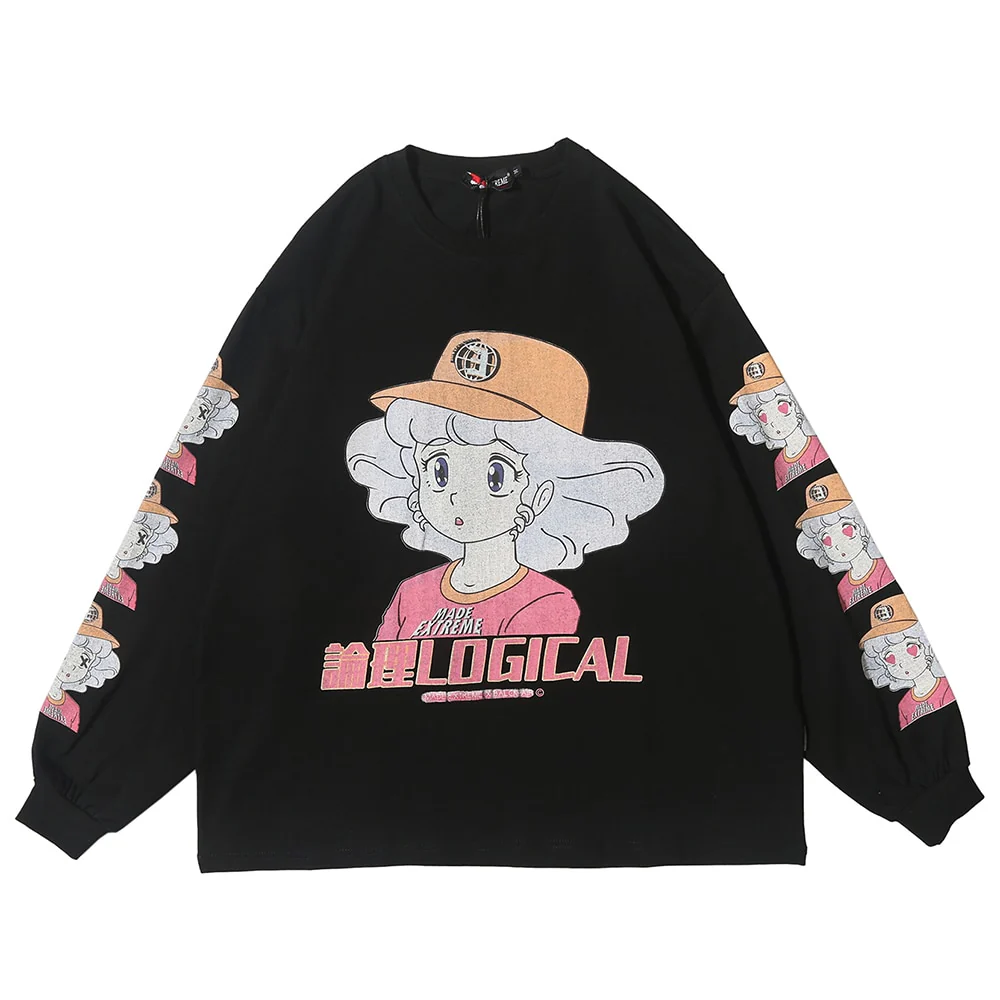 Anime Creamy Long Sleeves T-Shirt - Image 4