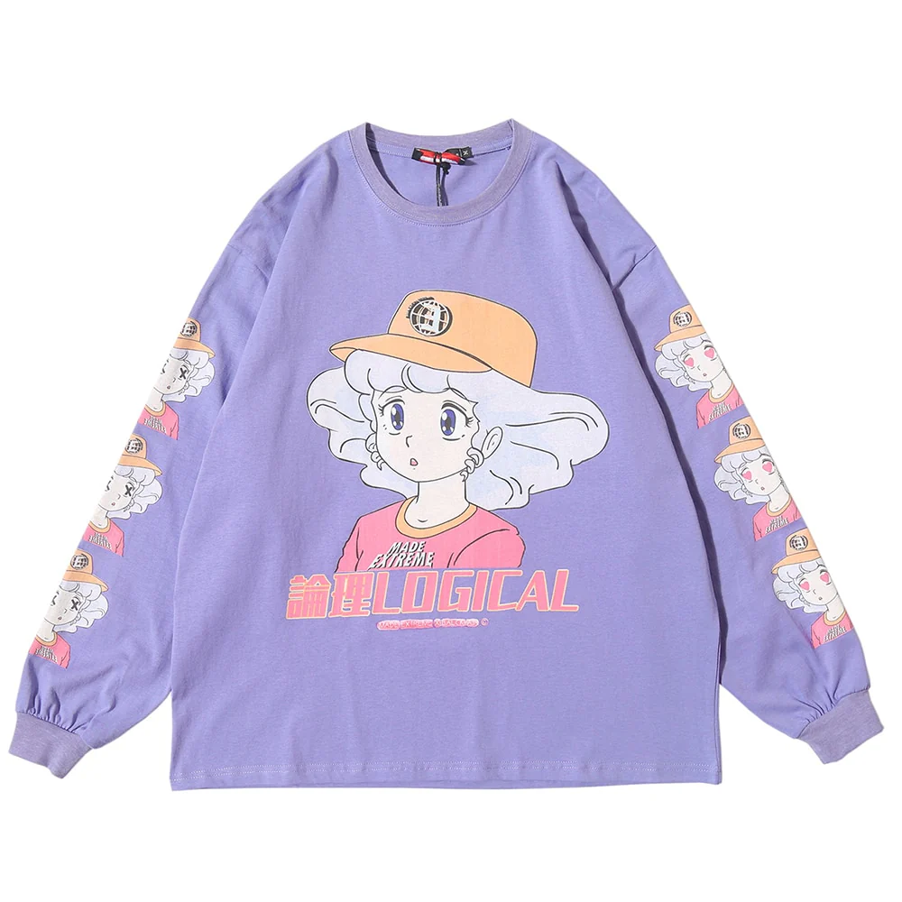 Anime Creamy Long Sleeves T-Shirt - Image 7