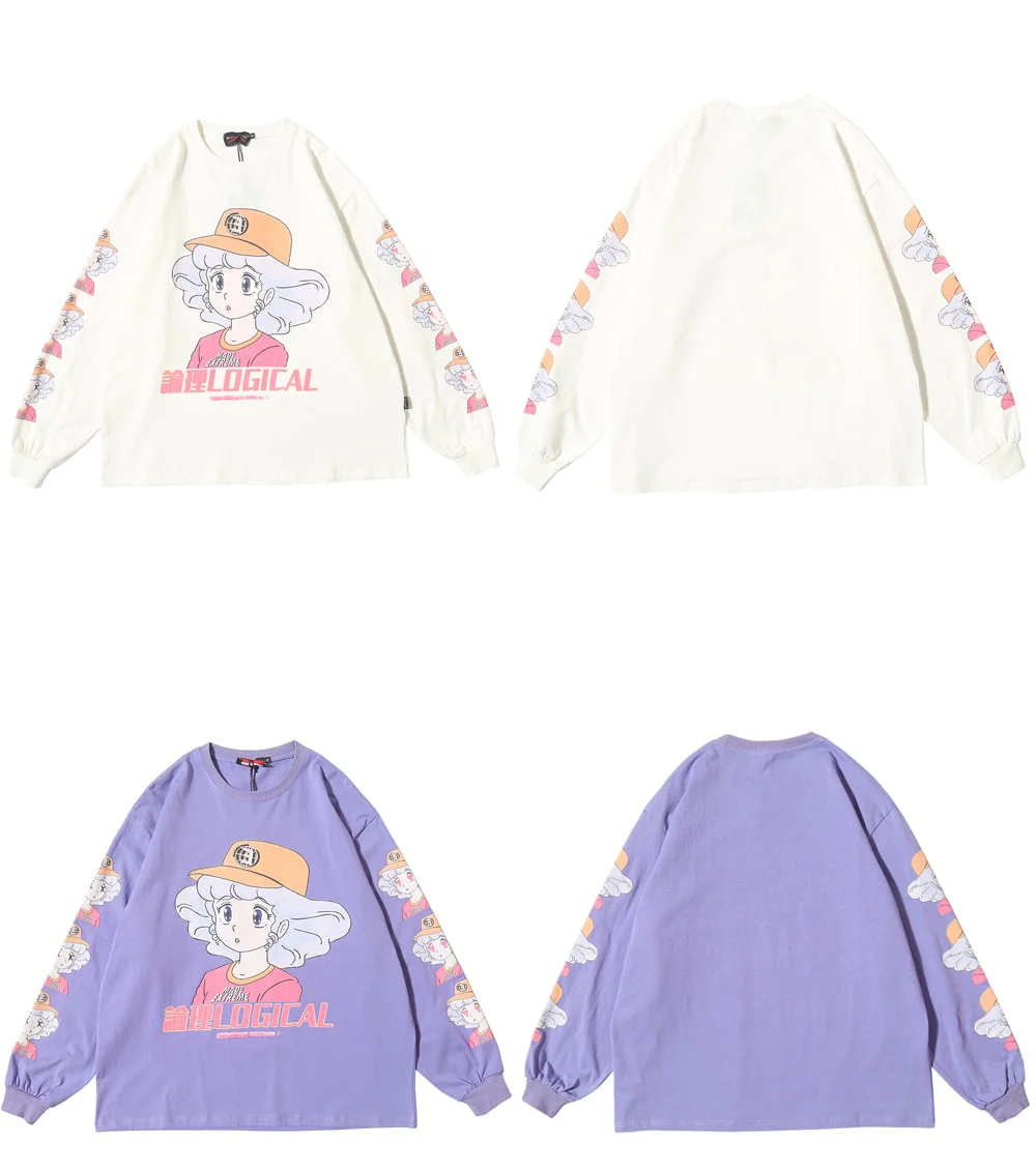 Anime Creamy Long Sleeves T-Shirt - Image 8