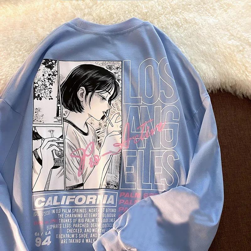 Anime eGirl Printed Sweatshirt - Image 2