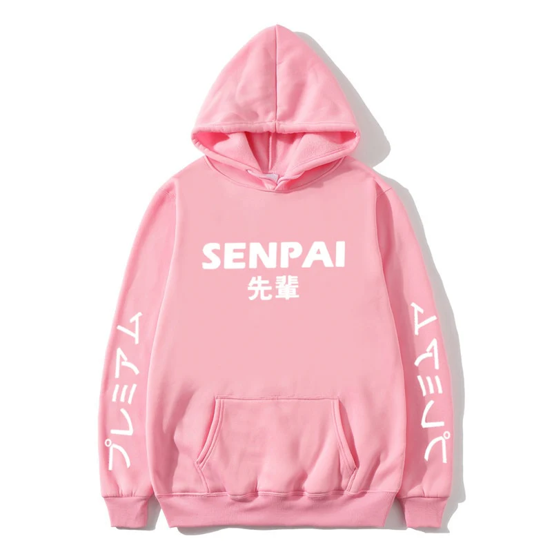 Anime Senpai Pink Hoodie - Image 2