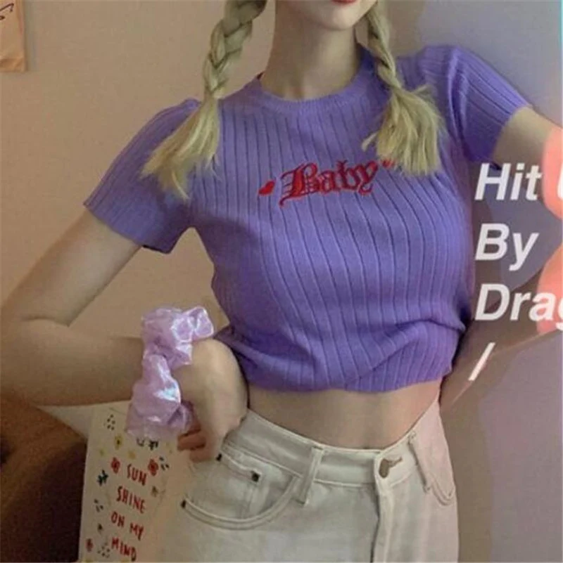 Baby Embroidery Crop Top - Image 17