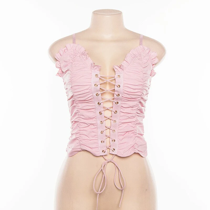 Coquette Doll Pink Cami Top - Image 4