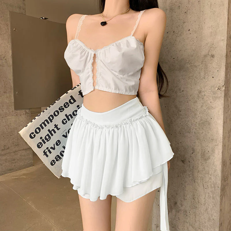 Coquette Fairycore Ruffle Mini Skirt - Image 17