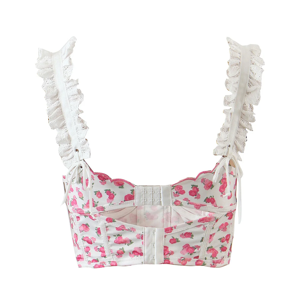 Coquette Soft Girl Floral Bustier Top - Image 3