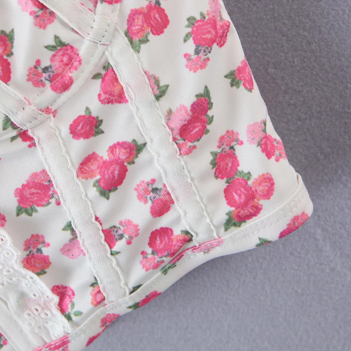 Coquette Soft Girl Floral Bustier Top - Image 9