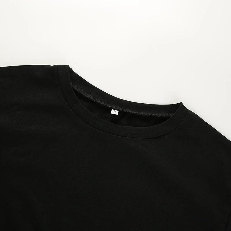Crop Top T-Shirt Black - Image 16
