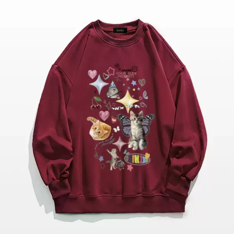 Cute Meme Cats Sweatshirt - Image 9