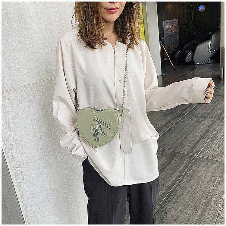 90s Grunge Heart Blade Crossbody Bag - Image 3