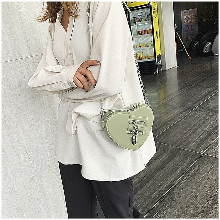 90s Grunge Heart Blade Crossbody Bag - Image 5