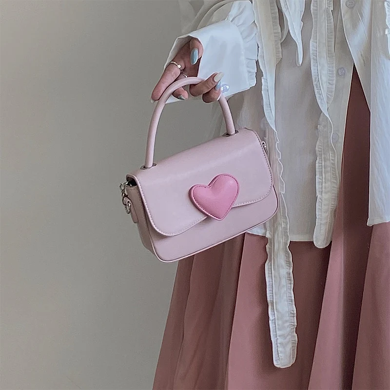 Dollette Kawaii Pink Heart Girly Handbag - Image 14