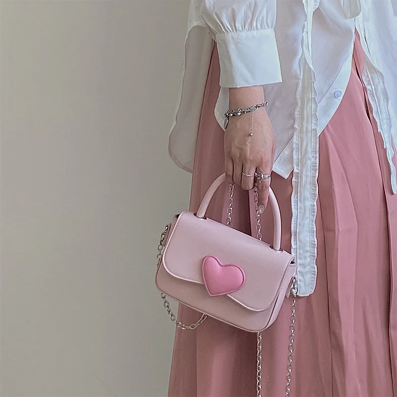 Dollette Kawaii Pink Heart Girly Handbag - Image 16