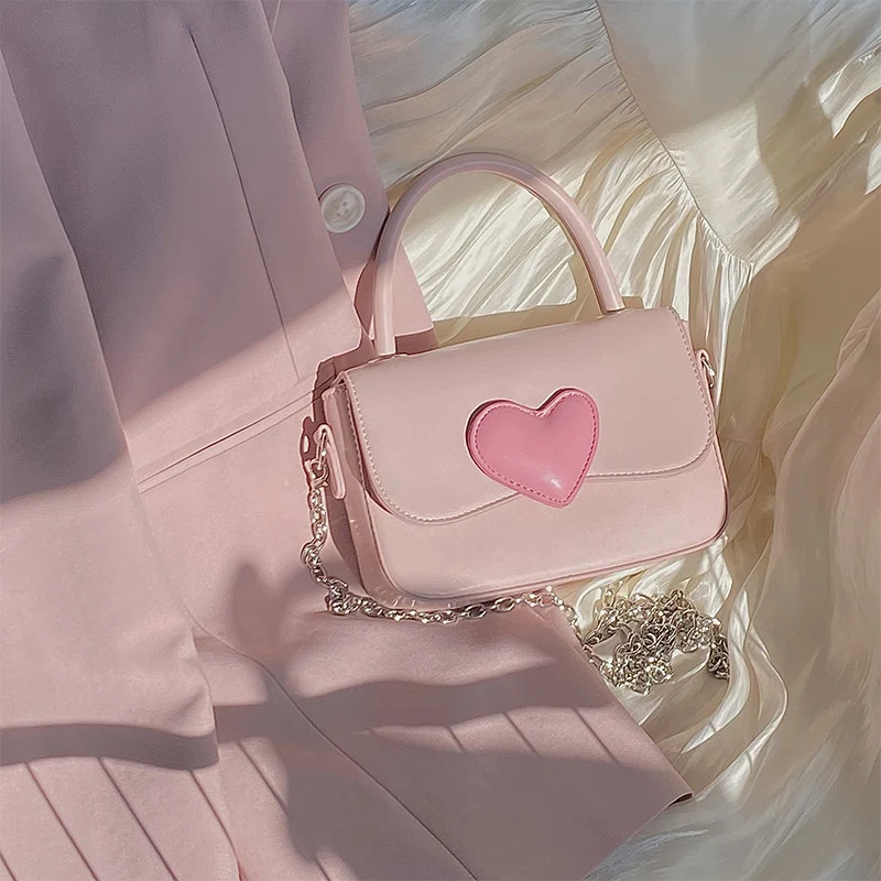 Dollette Kawaii Pink Heart Girly Handbag - Image 7
