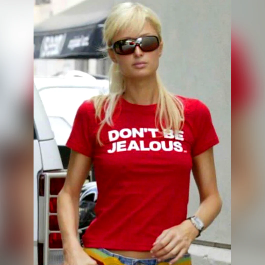 Don't Be Jealous Girly T-Shirt - Image 2