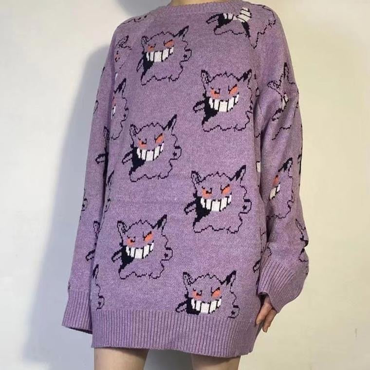 Pokemon Gengar Knitted Sweater - Image 22