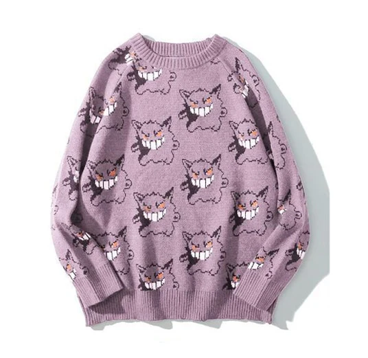 Pokemon Gengar Knitted Sweater - Image 3