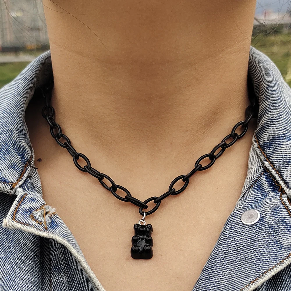 Egirl Kawaii Gummy Bear Acrylic Necklace - Image 15