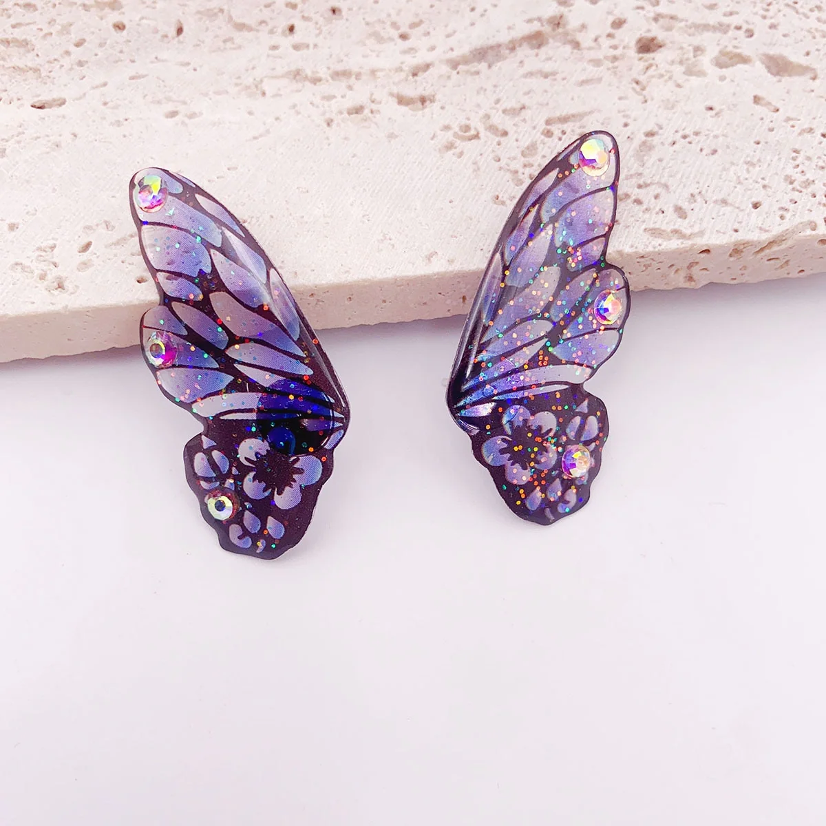 Fairy Gradient Butterfly Wings Earrings - Image 4