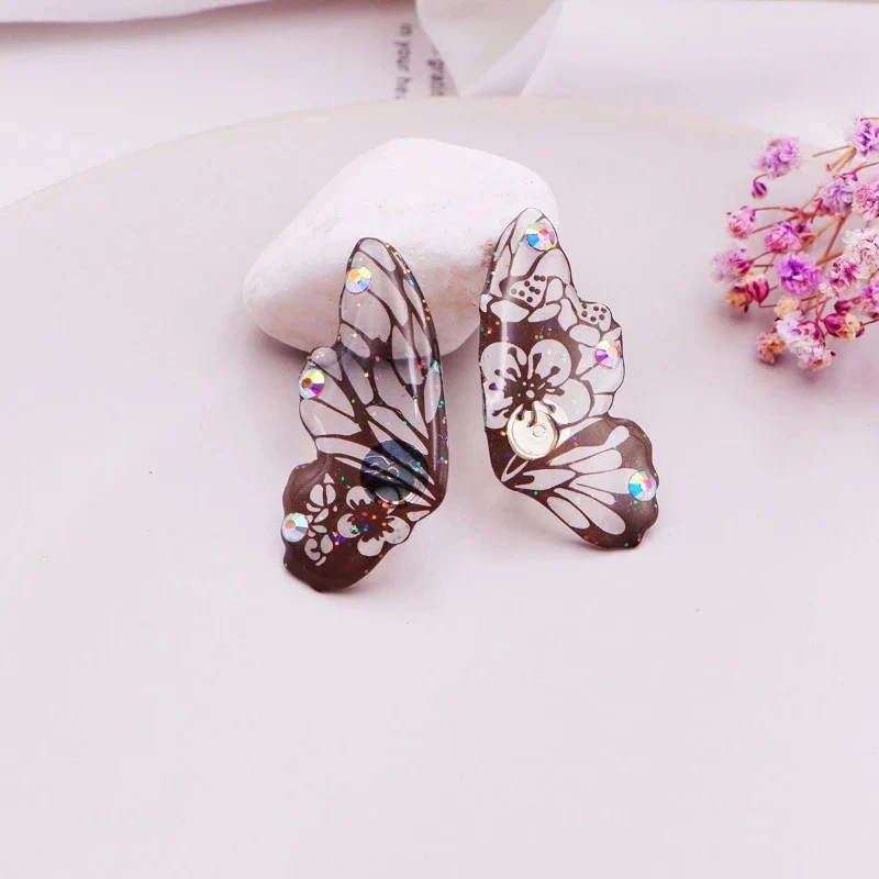 Fairy Gradient Butterfly Wings Earrings - Image 5