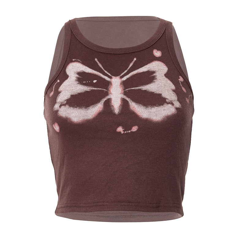 Fairy Grunge Butterfly Tie Dye Crop Top - Image 13