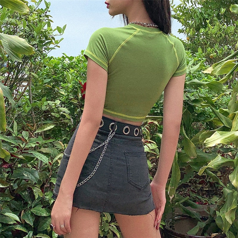 Fairy Grunge Graphic Crop Top - Image 6