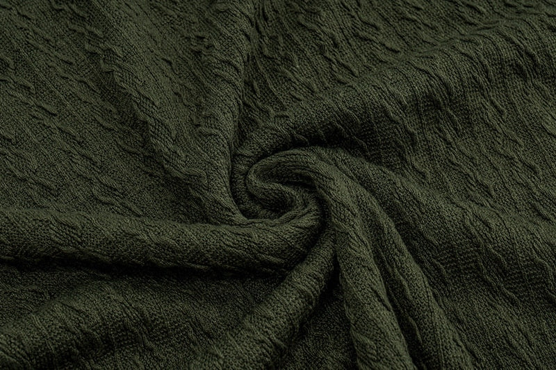 Fairy Grunge Green Knitted Mini Dress - Image 9