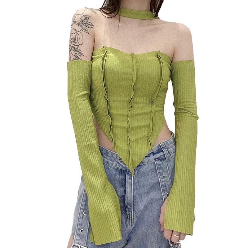 Fairy Grunge Long Sleeve Top Green - Image 2