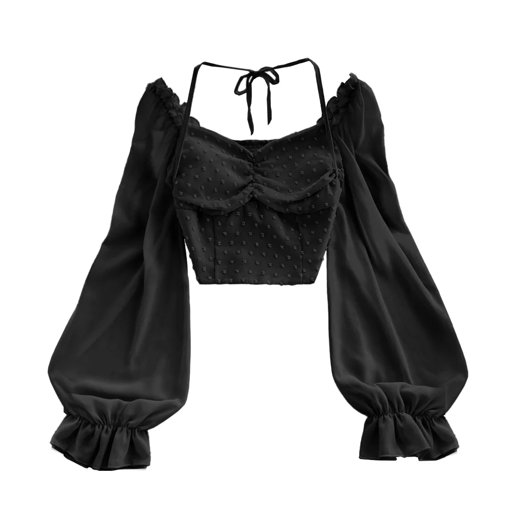 Fairycore Coquette Top Polka Dots - Image 3