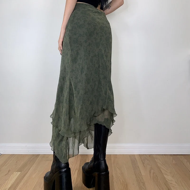 Fairygrunge Whimsical Midi Skirt - Image 4