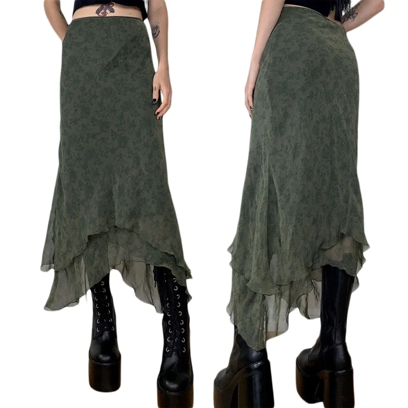 Fairygrunge Whimsical Midi Skirt - Image 6