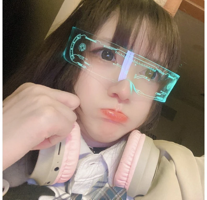 Gamer Girl LED Sunglasses Twitch Streamer - Image 14