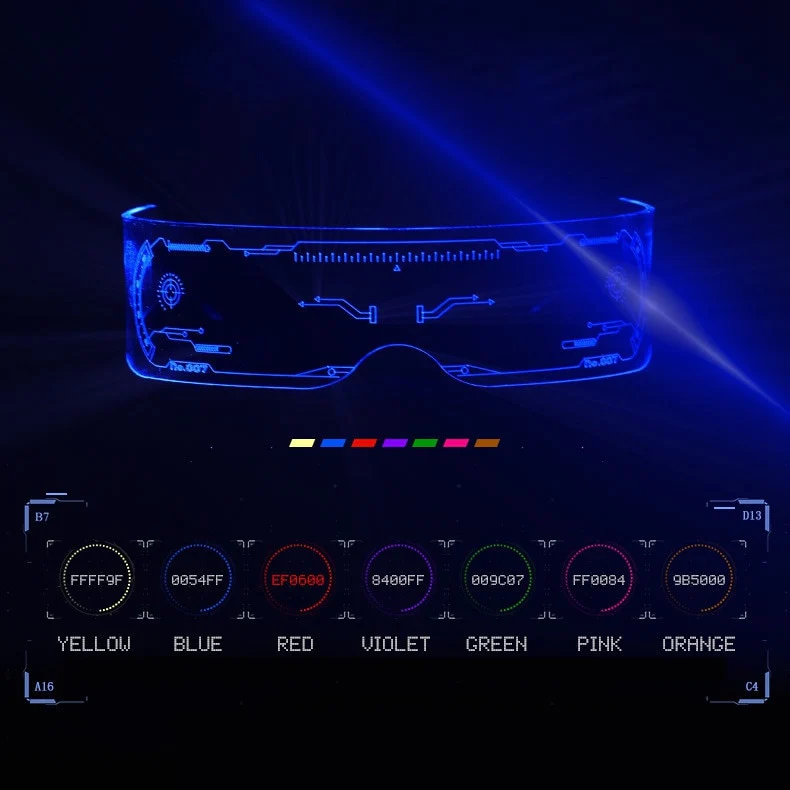 Gamer Girl LED Sunglasses Twitch Streamer - Image 15