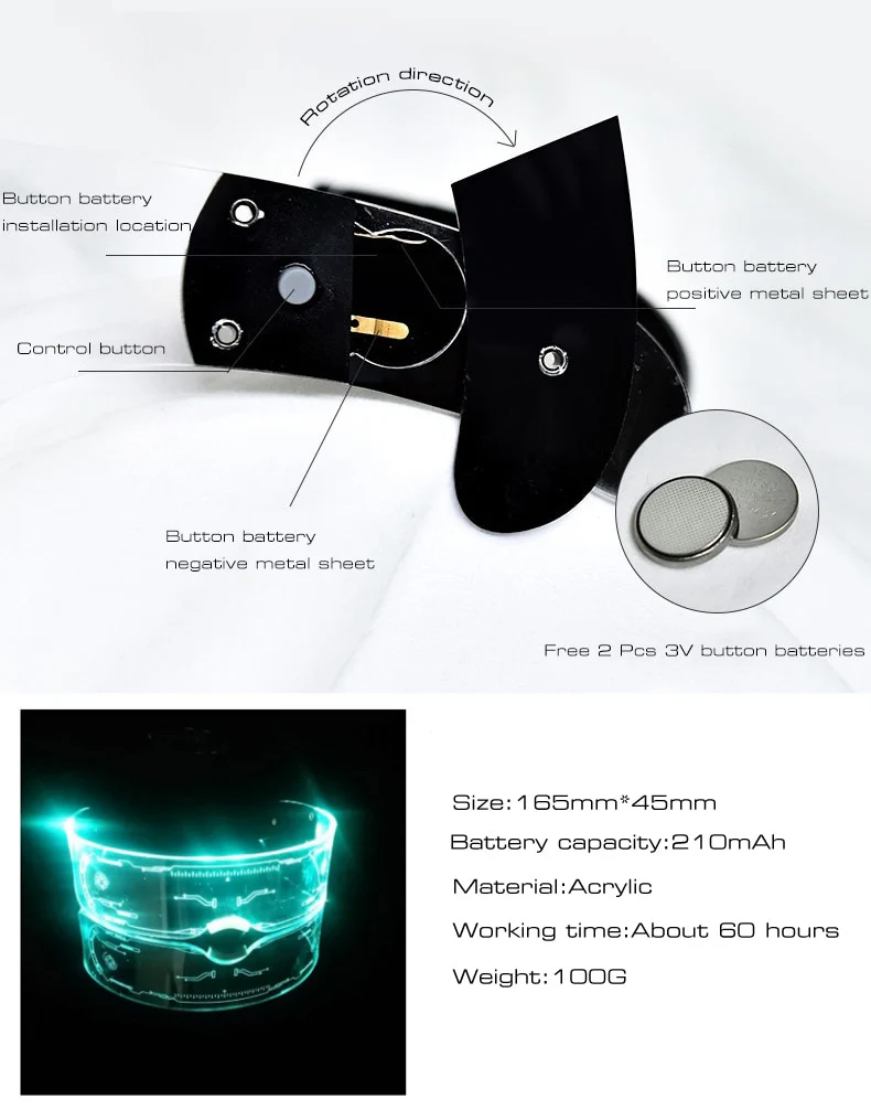 Gamer Girl LED Sunglasses Twitch Streamer - Image 17