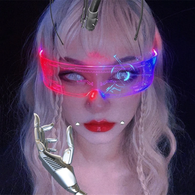 Gamer Girl LED Sunglasses Twitch Streamer - Image 6
