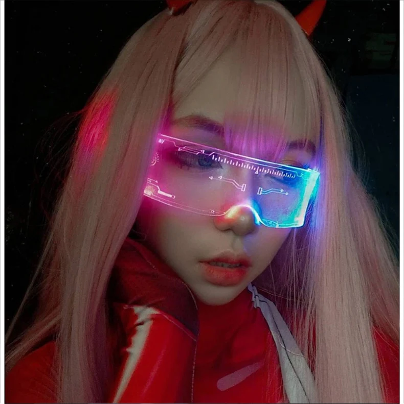Gamer Girl LED Sunglasses Twitch Streamer - Image 7