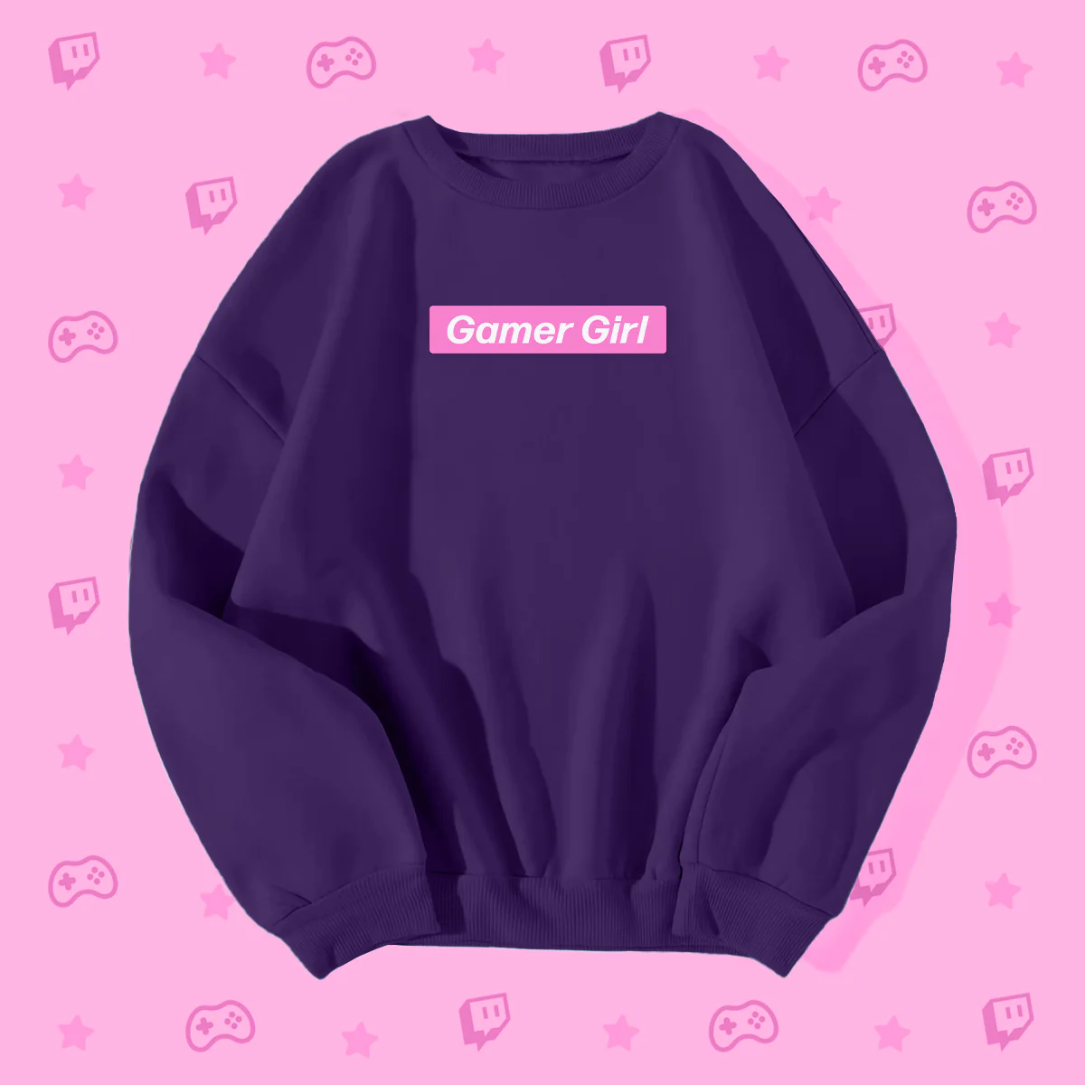 Gamer Girl Pink Box Logo Sweatshirt - Image 5