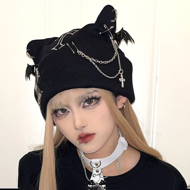 Visual Kei Cat Ear Beanie Hat - Image 2