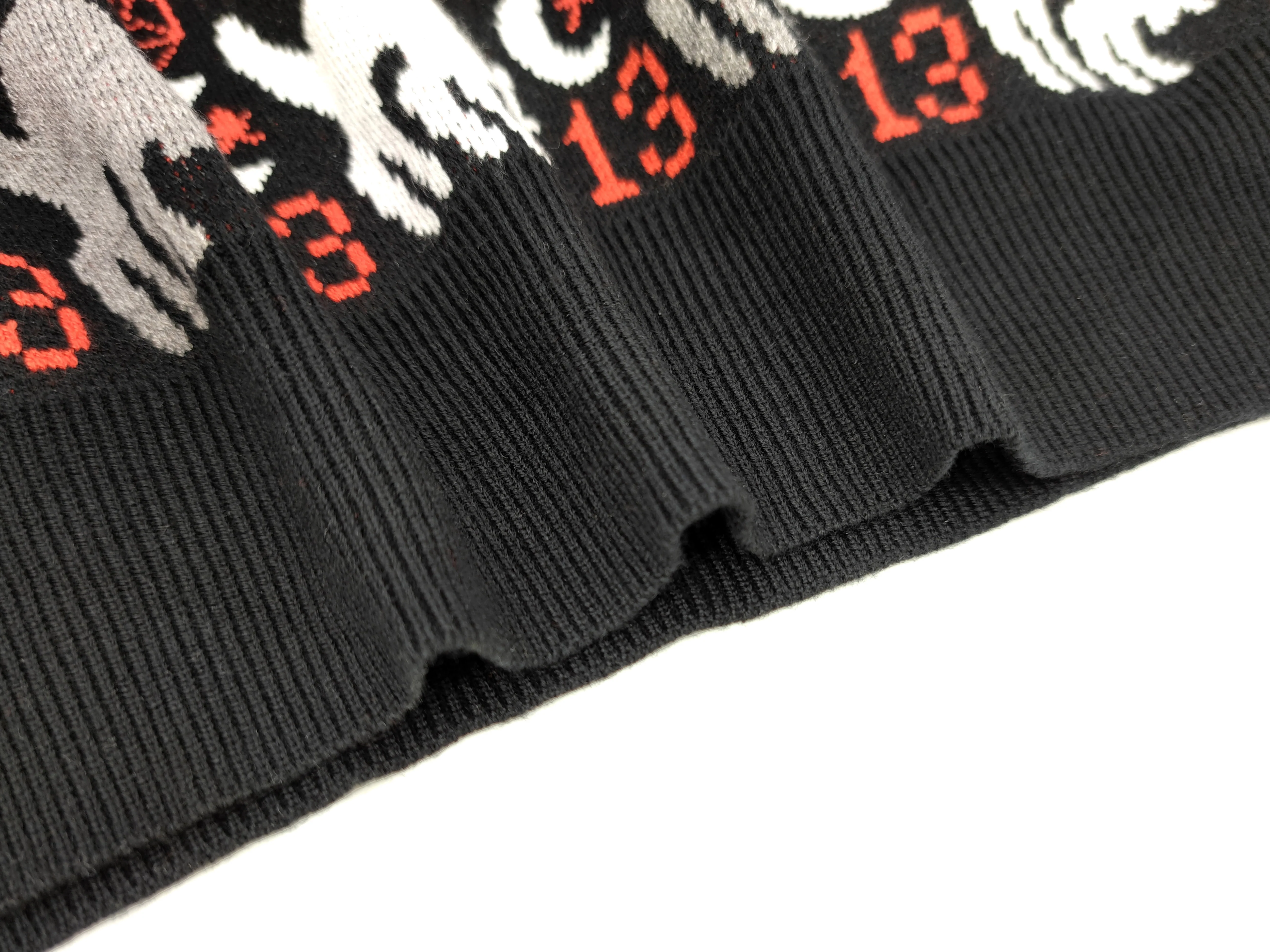 Holiday Christmas Sweater Gothic Cat - Image 8