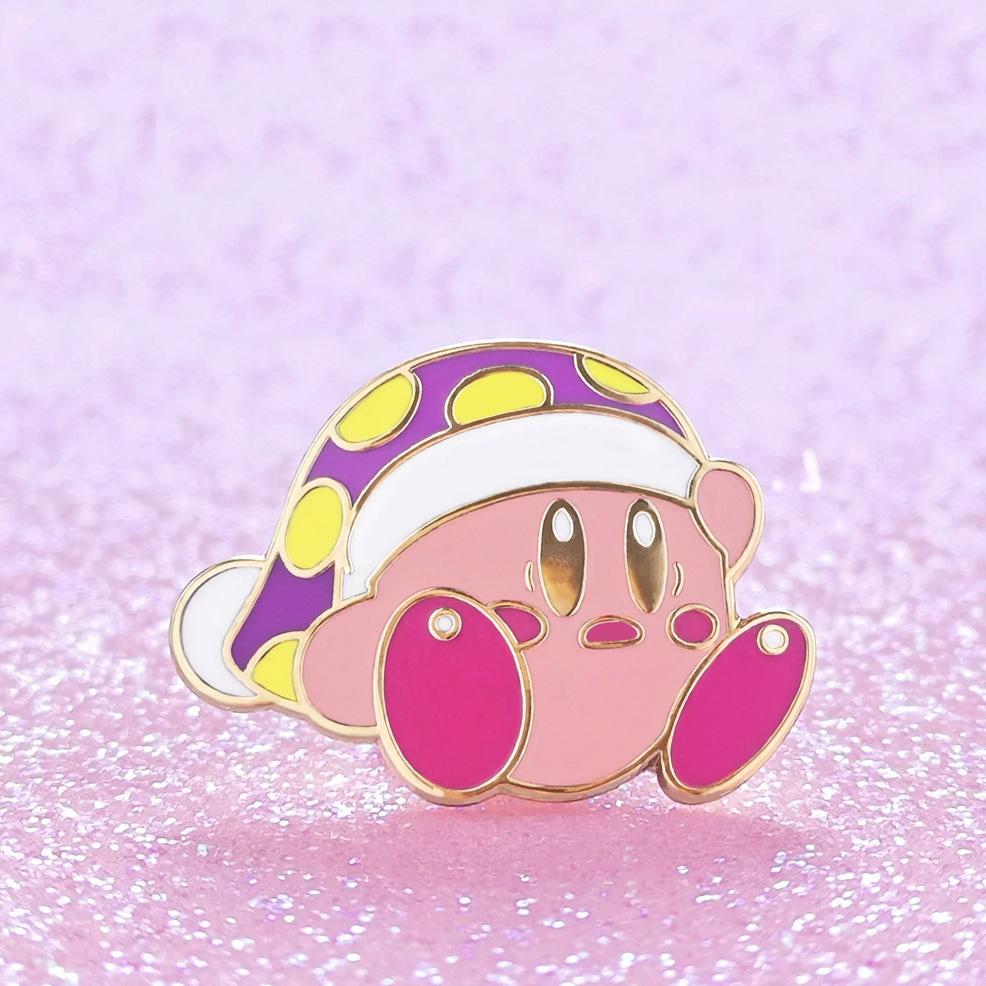 Kawaii Kirby Nightcap Enamel Pin