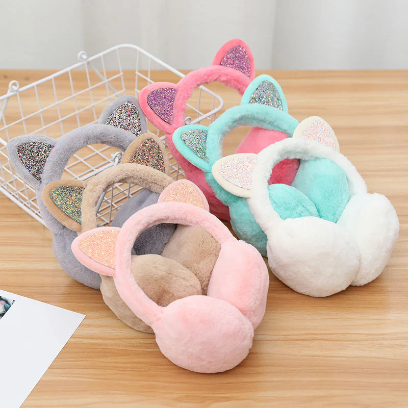 Kawaii Lovely Fur Cat Ears Earmuffs - Image 18