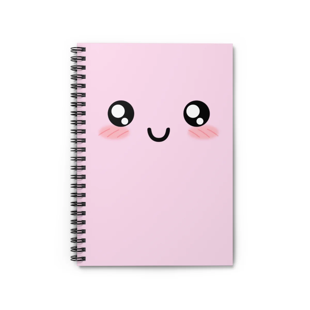 Kawaii Pastel Cutie Face Spiral Notebook - Image 3