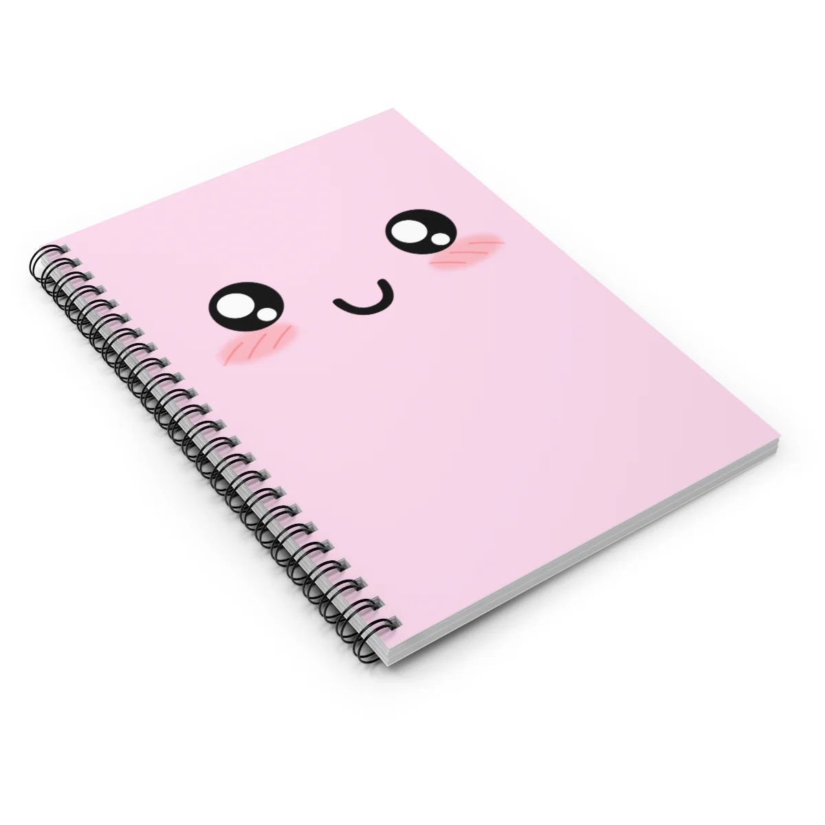 Kawaii Pastel Cutie Face Spiral Notebook - Image 4
