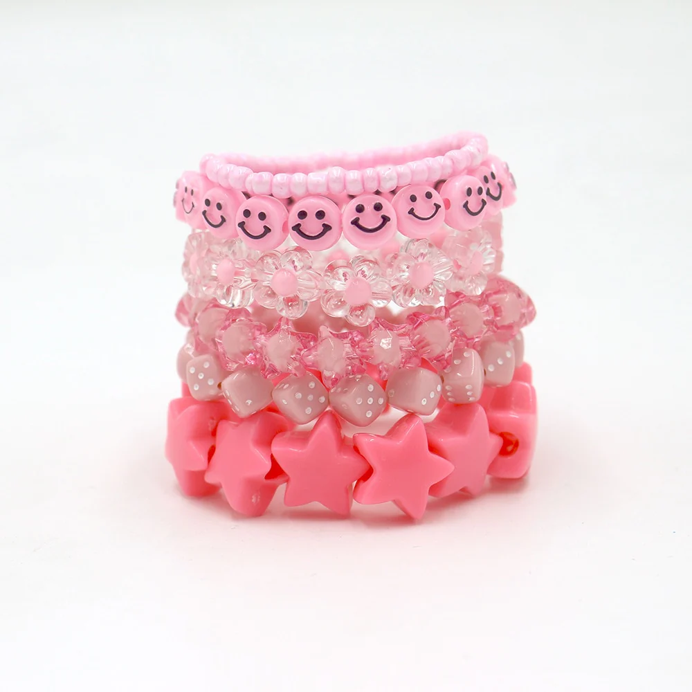 Kidcore Aesthetic Emo Pastel Goth 6 Bracelets - Image 3