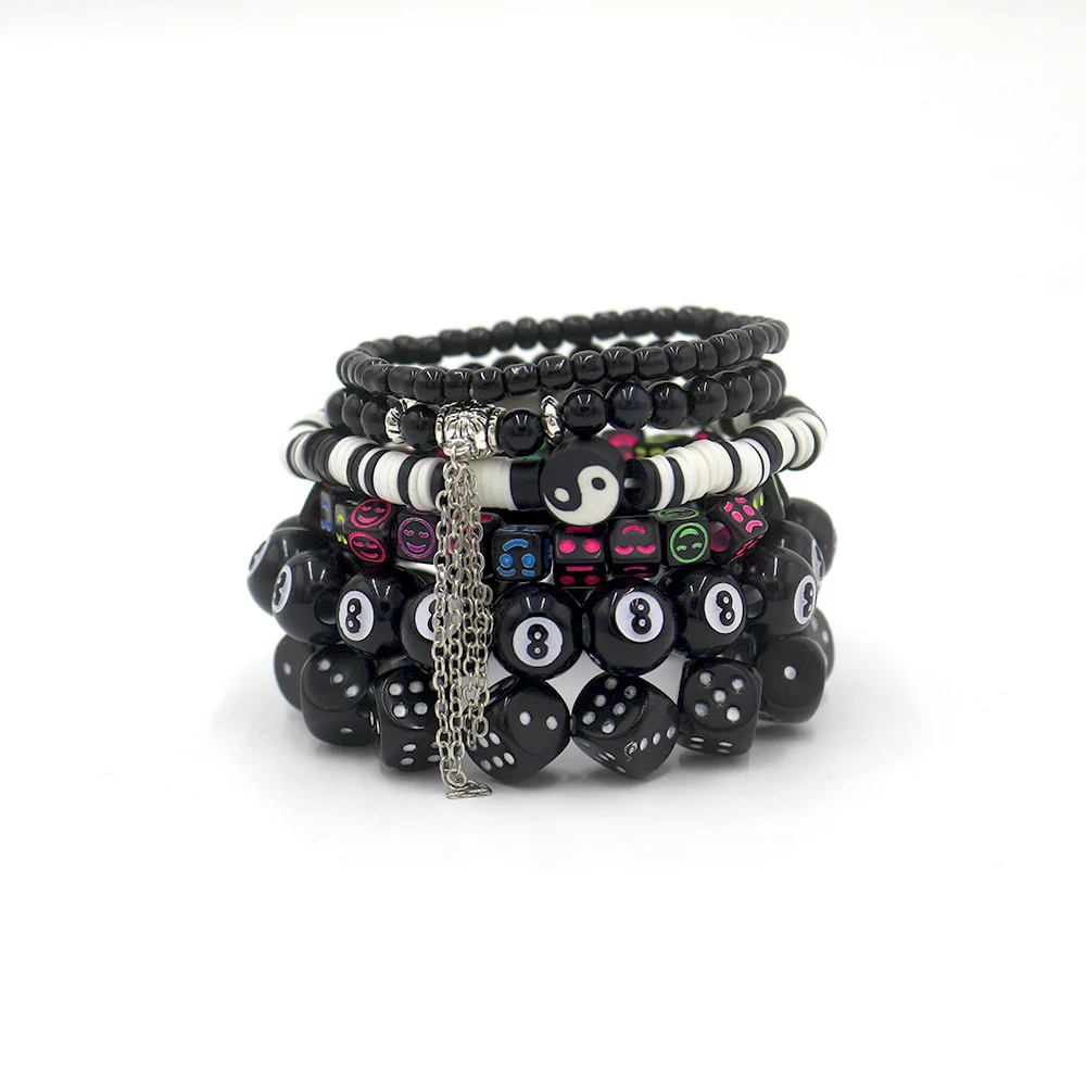 Kidcore Aesthetic Emo Pastel Goth 6 Bracelets - Image 7