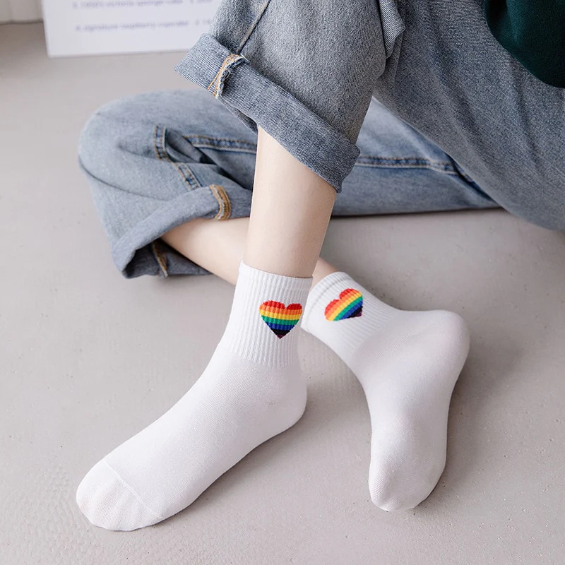 Love Korean Rainbow Ankle Socks - Image 7