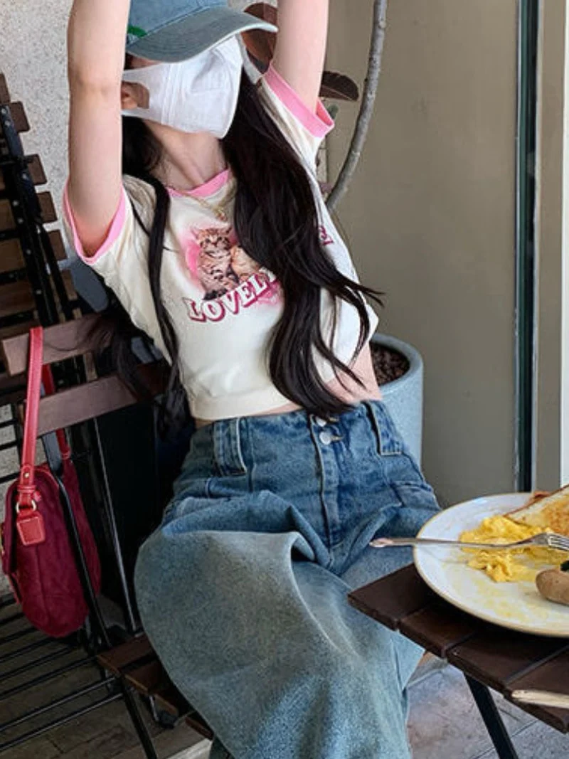 Lovely Life Kitten Crop Top - Image 3
