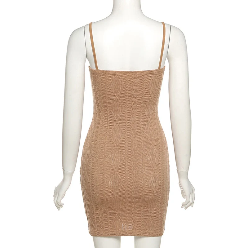 Pretty Bodycon Knitted Mini Dress - Image 22
