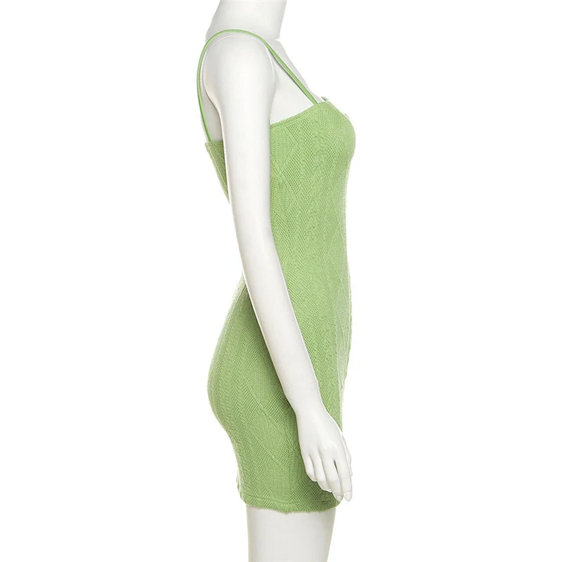 Pretty Bodycon Knitted Mini Dress - Image 24