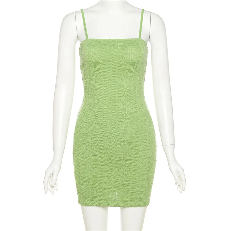 Pretty Bodycon Knitted Mini Dress - Image 8
