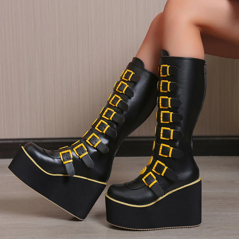 Punk Smiley Egirl Boots - Image 4